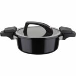 Comprar Olla a presión baja - gsw - 24 cm - 4 l - aluminio forjado - inducción - negra