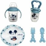 Comprar Pack comida thermobaby mickey 1ª edad - 1 mordisqueador + 1 bol + 1 vaso con asa + 2 cucharas