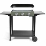 Comprar Plancha de gas con carro - livoo - doc326 - 3 quemadores - verde/negro