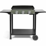 Comprar Plancha de gas con carro - livoo - doc326 - 3 quemadores - verde/negro