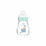 Comprar Biberón de vidrio mam - 170ml - azul - tetina flow 1