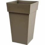 Comprar Eda maceta toscana cuadrada alta - 39 x 39 x h 65 cm - 62 l - taupe