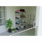 Comprar Estante de plástico - tood - 4 estantes - carga 80 kg por estante - 80x40x168 cm - negro/gris