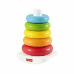 Comprar Fisher-price rainbow pyramid classic anillos apilables en materiales vegetales - juguete de aprendizaje temprano - a partir de los 6 meses