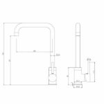 Comprar Grifo de cocina rousseau kiloo - sin ducha de mano - gris cromo