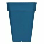 Comprar Jardinera cuadrada riviera soleilla - plástico - altura 53 cm - azul