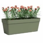 Comprar Jardinera - plástico - verde ceniza - rectangular - l49.9 x d20 x h18.1cm - artevasi