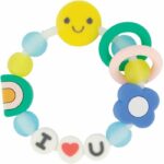 Comprar Pulsera de dentición de la amistad - infantino - 316773 - silicona - te amo je t'aime