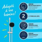 barra y flexo - grohe vitalio comfort 110 26928001 - fácil selección - ahorro de agua