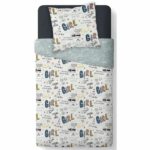 Comprar Today kids first 1.11 juego de cama para niños - 1 persona - funda nórdica 140 x 200 y 1 funda de almohada 63 x 63 - impresión en blanco