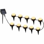 Comprar 10 mini puntos de luz solar para insertar - lumisky - soliray - 12 m - led blanco cálido - señalización de caminos