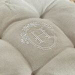 Comprar Asiento acolchado - hoy - charme - chambray x petite broderie berenice - 40 x 40 cm