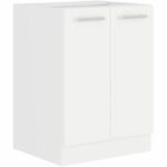 Comprar Atlas mueble bajo con 2 puertas - decoración blanca - l60cm - se vende sin encimera