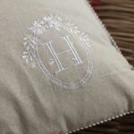 Comprar Cojín - hoy - charme - chambray x petite broderie berenice - 40 x 40 cm