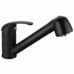 Comprar Grifo monomando para lavabo - bago - ducha extraíble de 2 chorros - negro mate - diseño clásico - fácil instalación