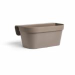 Comprar Jardinera+gancho - garden id star - taupe 50 x 21 cm - fácil fijación - reserva de agua - reciclado y 100% reciclable