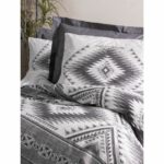 Comprar Juego de cama - 1 funda nórdica 220x240 cm + 2 fundas de almohada 60x60 cm - 100% algodón - antracita