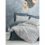 Comprar Juego de cama - 1 funda nórdica 220x240 cm + 2 fundas de almohada 60x60 cm - 100% algodón - antracita