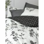 Comprar Juego de cama - 1 funda nórdica 220x240 cm + 2 fundas de almohada 60x60 cm - 100% algodón - antracita