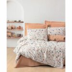Comprar Juego de cama - 1 funda nórdica 220x240 cm + 2 fundas de almohada 60x60 cm - 100% algodón - caramelo
