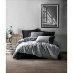 Comprar Juego de cama - 1 funda nórdica 220x240 cm + 2 fundas de almohada 60x60 cm - 100% algodón - gris