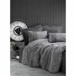 Comprar Juego de cama - 1 funda nórdica 220x240 cm + 2 fundas de almohada 60x60 cm - 100% algodón - gris