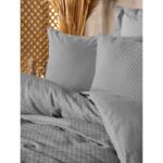 Comprar Juego de cama - 1 funda nórdica 220x240 cm + 2 fundas de almohada 60x60 cm - 100% algodón - gris