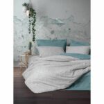 Comprar Juego de cama - 1 funda nórdica 220x240 cm + 2 fundas de almohada 60x60 cm - 100% algodón - menta