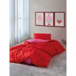 Comprar Juego de cama - 1 funda nórdica 220x240 cm + 2 fundas de almohada 60x60 cm - 100% algodón - rojo