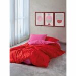 Comprar Juego de cama - 1 funda nórdica 220x240 cm + 2 fundas de almohada 60x60 cm - 100% algodón - rojo