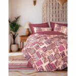 Comprar Juego de cama - 1 funda nórdica 220x240 cm + 2 fundas de almohada 60x60 cm - 100% algodón - rojo