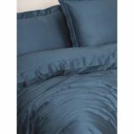 Comprar Juego de cama - 1 funda nórdica 220x240 cm + 2 fundas de almohada 60x60 cm - 100% algodón satén - azul