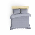 Comprar Juego de cama - 1 funda nórdica 220x240 cm + 2 fundas de almohada 60x60 cm - 100% algodón satén - gris