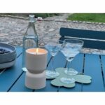 Comprar Lámpara de mesa para exterior - brilliant - lovere - plástico - 3 w - forma de vela - beige y marrón claro