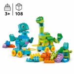 Comprar Lego duplo my town 10451 dinosaurios sobre ruedas 3 en 1: juego de aprendizaje temprano para niños de 3 años