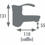 Comprar Mezclador de lavabo - edouard rousseau - nelson - reductor de caudal - diseño sencillo - cartucho cerámico Ø 40 mm - cromo