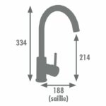 Comprar Mezclador de lavabo ilo bicolor negro y cromo