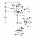 Comprar Mezclador monomando - grohe - 24319001 - lavabo swift - con seguridad para niños - talla s
