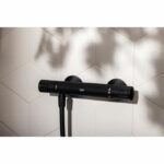 Comprar Mezclador termostático de ducha - grohe precision start - 345942430 - negro mate - montaje en pared visto - ahorro de agua