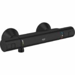 Comprar Mezclador termostático de ducha - grohe precision start - 345942430 - negro mate - montaje en pared visto - ahorro de agua