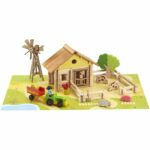 Comprar Mi granja de madera - juego de construcción - jeujura - 145 piezas