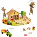 Comprar Mi granja de madera - juego de construcción - jeujura - 145 piezas
