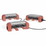 Comprar Raclette conectable para 2 personas - livoo - doc310r - 450w - 2 personas - termostato automático - 2 espátulas de madera y 2 ollas para fondue