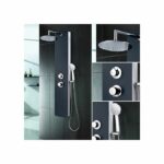 Comprar Rousseau columna de ducha hidromasaje eris gris antracita