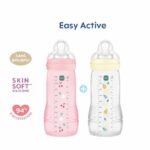 Comprar Set de 2 biberones - mam baby - easy active - +6 meses - 330 ml - tetina x flow - baya + perla