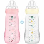 Comprar Set de 2 biberones - mam baby - easy active - +6 meses - 330 ml - tetina x flow - baya + perla