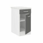 Comprar Ultra mueble bajo de cocina l 40 cm con encimera incluida - gris
