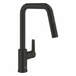 Comprar Grifo de cocina - mezclador monomando de fregadero - negro mate - caño alto en u - ducha extraíble - grohe start - 306312430