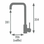 Comprar Grifo de cocina mezclador rousseau kiloo - sin ducha de mano - negro