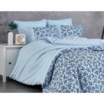 Comprar Juego de cama - 1 funda nórdica 220x240 cm + 2 fundas de almohada 60x60 cm - 100% algodón reforzado - azul